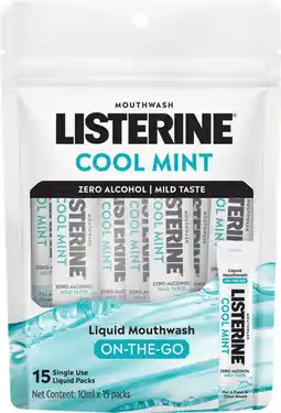 IGA Listerine Cool Mint Liquid Mouthwash On‑The‑Go offer