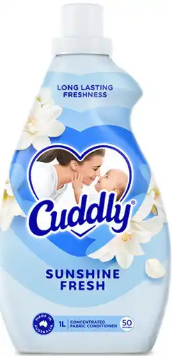 Coles Cuddly Concentrate Fabric Conditioner-1 Litre offer