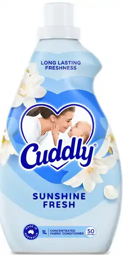 Coles Cuddly Concentrate Fabric Conditioner-1 Litre offer