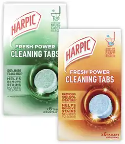 Coles Harpic Fresh Power Cleaning Tabs offer