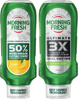 Coles Morning Fresh Easy Squeeze Dishwashing Liquid-600mL offer