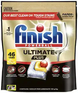 Coles Finish Ultimate Plus Dishwashing Tablets offer