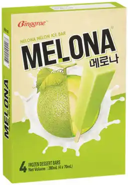 Coles Binggrae Melona Melon Ice Bars 280mL offer