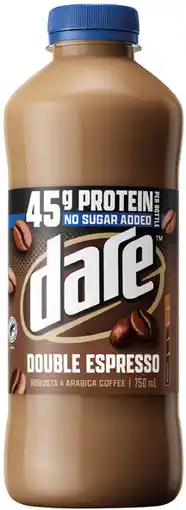 Coles Dare Protein Double Espresso No Added Sugar offer