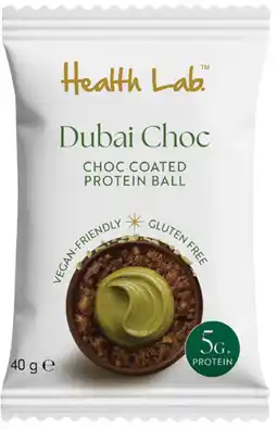 Coles NEW Health Lab Dubai Choc Protein Ball offer