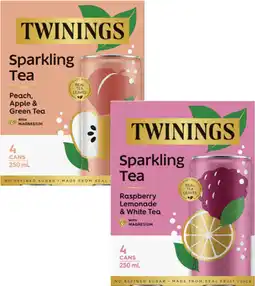 Coles NEW Twinings Sparkling Tea offer