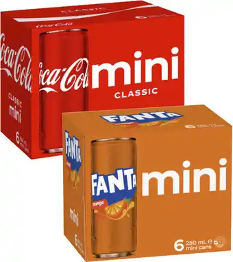 Coles Coca-Cola, Fanta or Sprite Soft Drink 6x250mL offer