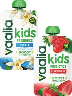 Coles Vaalia Kids Probiotics Yoghurt Pouch offer
