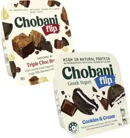Coles Chobani Flip Greek Yogurt offer