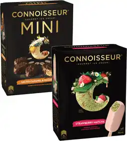 Coles Connoisseur Ice Cream Sticks-6 Pack 320mL-400mL offer
