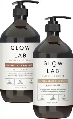 Coles Glow Lab Body Wash offer