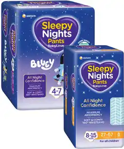 Coles BabyLove Sleepy Nights Pants-12 Pack offer