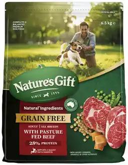 Coles Nature's Gift Grainfree Dry Dog Food offer