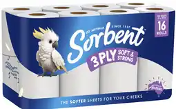Coles Sorbent 3 Ply Soft & Strong Toilet Paper offer