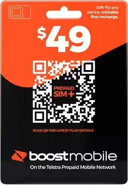 Coles Boost $49 SIM Pack offer