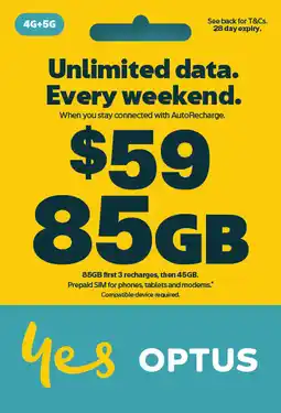 Coles Optus $59 Prepaid SIM Starter Kit offer