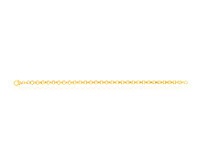 Shiels 9ct Superb Yellow Gold Silver Filled Belcher Bracelet offer