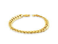 Shiels 9ct Yellow Gold Copper Filled Curb Bracelet offer