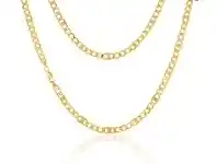 Shiels 9 Carat Silver Filled Figaro 120 Gauge 50cm Chain offer