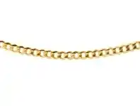 9ct Yellow Gold Silver Filled Clat Curb 160 Gauge 55cm Chain