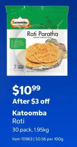 Costco Katoomba Roti offer