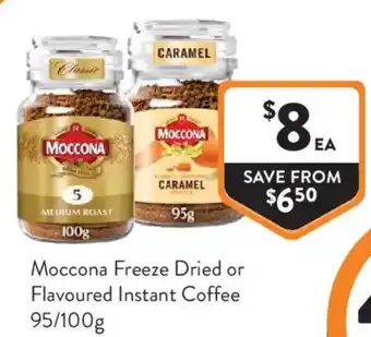 Moccona Freeze Dried or Flavoured Instant Coffee