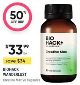 Healthy Life Biohack Wanderlust Creatine Max offer