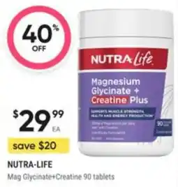 Healthy Life Nutra-Life Mag Glycinate+Creatine 90 tablets offer