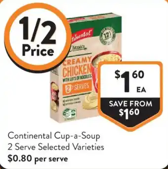 Continental Cup-a-Soup 2 Serve Selected Varieties