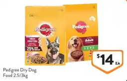 Foodworks Pedigree Dry Dog Food offer