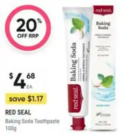 Healthy Life Red Seal Baking Soda Toothpaste offer