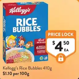 Foodworks Kellogg's Rice Bubbles offer