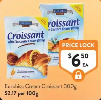 Foodworks Eurobisc Cream Croissant offer
