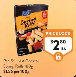 Foodworks Pacific West Cocktail Spring Rolls offer