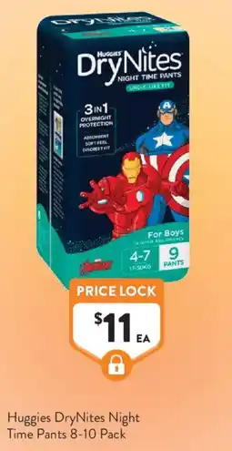 Foodworks Huggies DryNites Night Time Pants offer