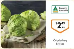 Foodworks Crisp Iceberg Lettuce offer