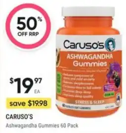 Healthy Life Caruso's Ashwagandha Gummies offer