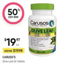 Healthy Life Caruso's Olive Leaf 60 Tablets offer