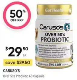Healthy Life Caruso's Over 50s Probiotic offer