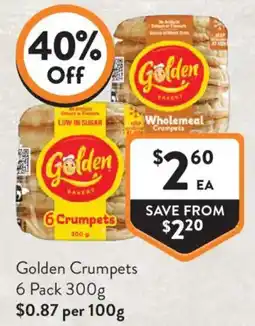 Foodworks Golden Crumpets offer
