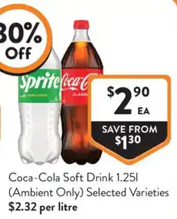 Foodworks Coca-Cola Soft Drink offer