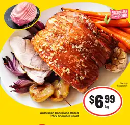 IGA Australian Boned and Rolled Pork Shoulder Roast offer