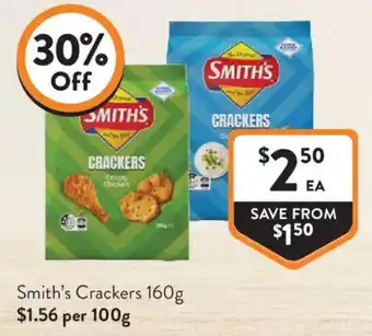 Foodworks Smith's Crackers offer
