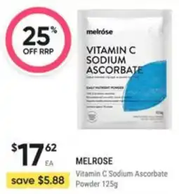 Healthy Life Melrose Vitamin C Sodium Ascorbate Powder offer
