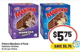 IGA Peters Maxibon Monster Cookie offer