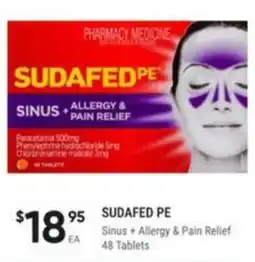 Healthy Life Sudafed PE Sinus + Allergy & Pain Relief offer