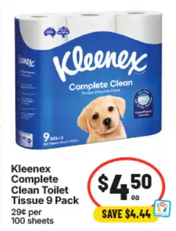 IGA Kleenex Complete Clean Toilet Tissue offer