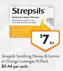 Foodworks Strepsils Soothing Honey & Lemon Lozenges offer