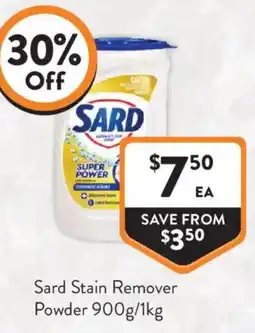 Foodworks Sard Stain Remover Powder offer