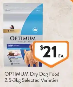 Foodworks OPTIMUM Dry Dog Food offer